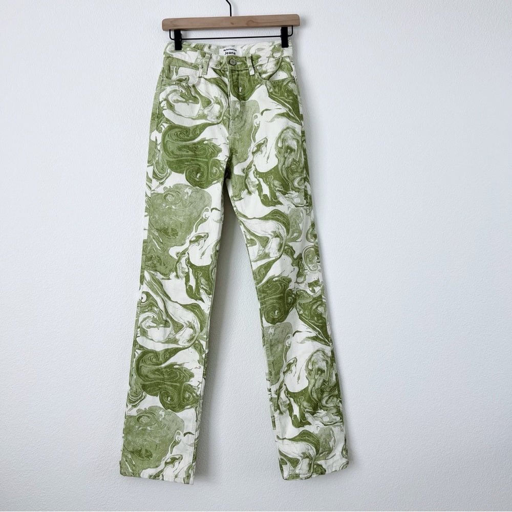 Reformation Marble Swirl Jeans