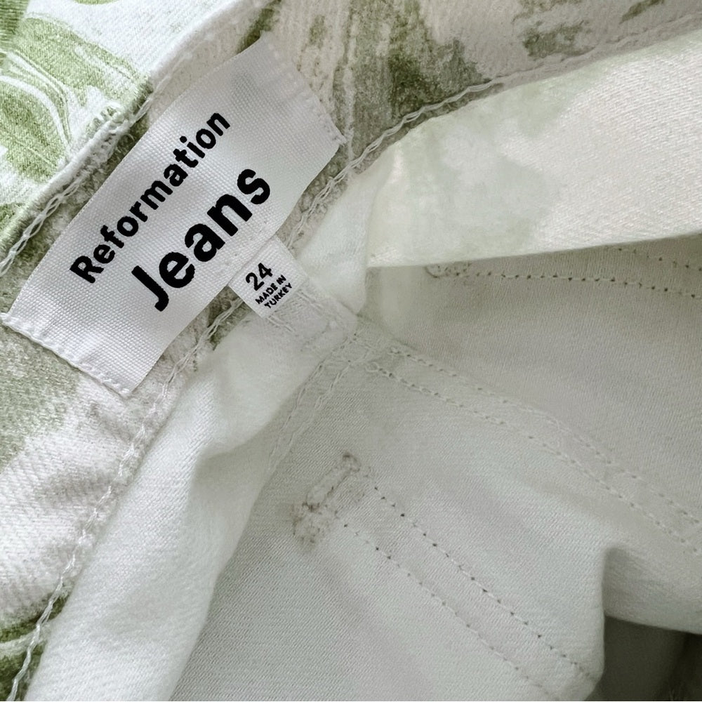 Reformation Marble Swirl Jeans