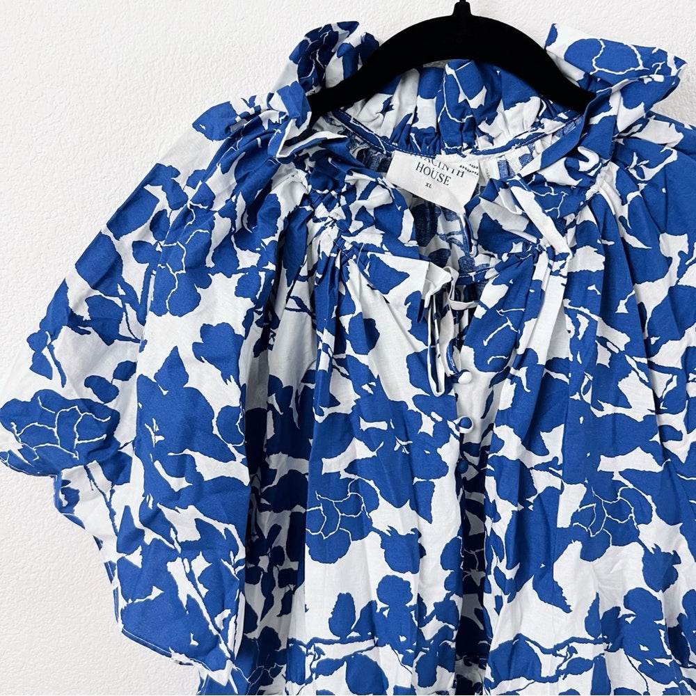 hyacinth house blue chintz clarice bows dress How to Style this Tuckernuck Bow Dress